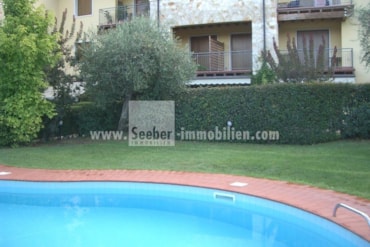 Investment property on Lake Garda near the famous golf course Marciaga with a fantastic lake view